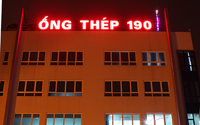 Thi công bộ chữ nhà máy ống thép 190