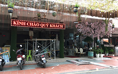 Lắp đặt bảng điện tử tại nhà hàng bia Tây Âu
