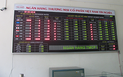 Bảng tỷ giá ngân hàng