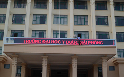 Bảng điện tử tại trường y học biển Hảo Phòng