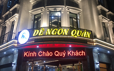Bộ chữ đèn led cho quán dê ngon