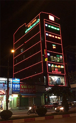 Trang trí led tòa nhà tại Nga Uân Thái Nguyên