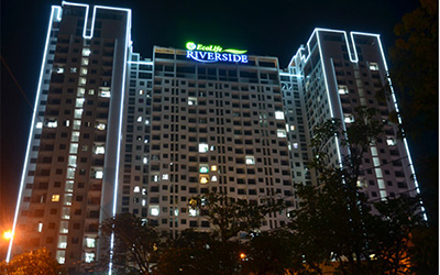 Lắp đặt bộ chữ tòa nhà Riverside Hà Nội